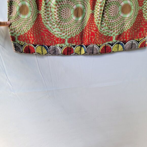 Aqua 100% Silk Boho Geometric Print Sleeveless Scoop Neck Shift Mini Dress XS - Picture 7 of 10